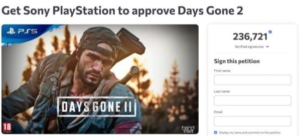 大牛时代 《往日不再2》呼声高涨！玩家请愿近24万 索尼却推复刻版惹众怒